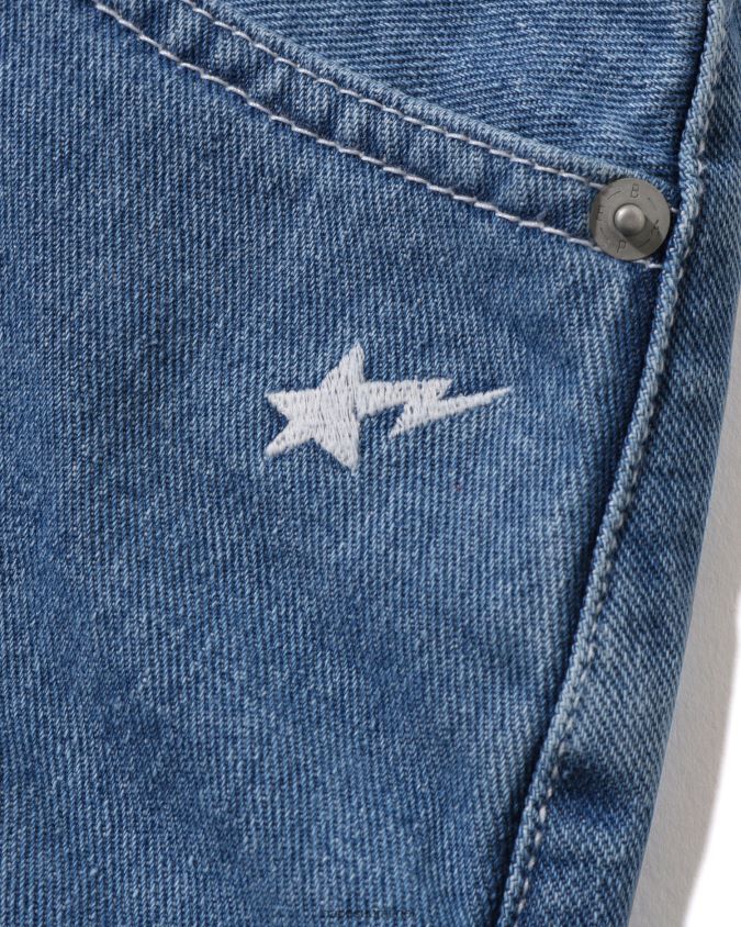 denim naiset A Bathing Ape multifonts denim minihame 8HT2D81005