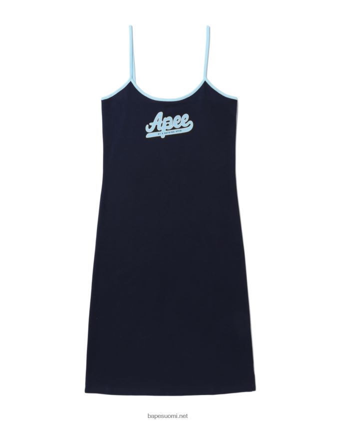 laivastonsininen naiset A Bathing Ape graafinen mekko 8HT2D8802