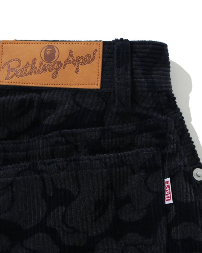 laivastonsininen naiset A Bathing Ape kiinteä camo vakosamettihame 8HT2D81026