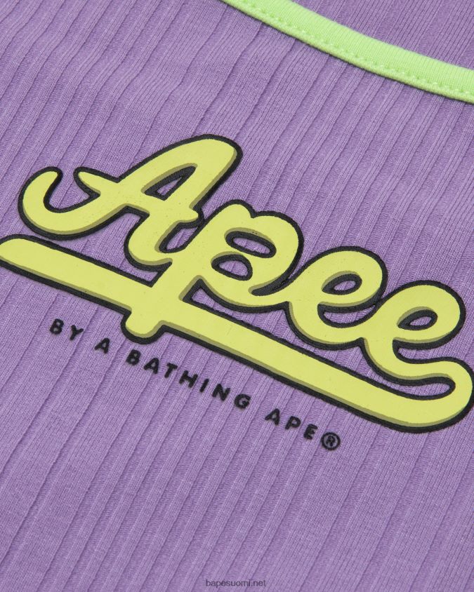 violetti naiset A Bathing Ape logoprintti mekko 8HT2D8962
