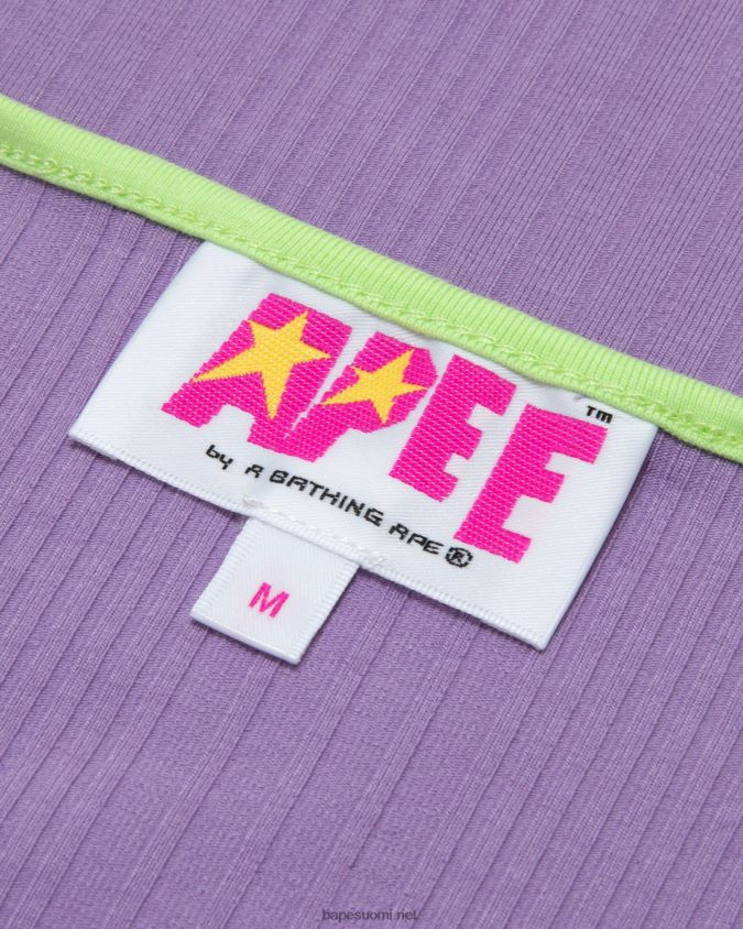 violetti naiset A Bathing Ape logoprintti mekko 8HT2D8962