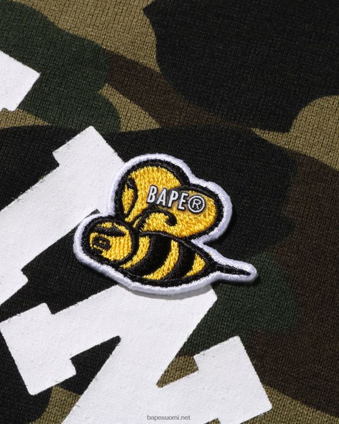 armeijan vihreä naiset A Bathing Ape Multi label 1st camo tee 8HT2D8919