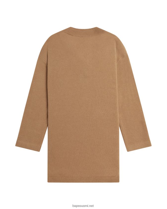 beige naiset A Bathing Ape ylisuuri neulepusero 8HT2D8998