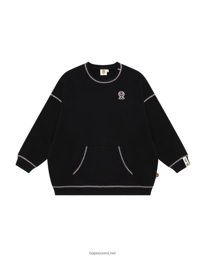 musta naiset A Bathing Ape baby milo collegepaita 8HT2D8869