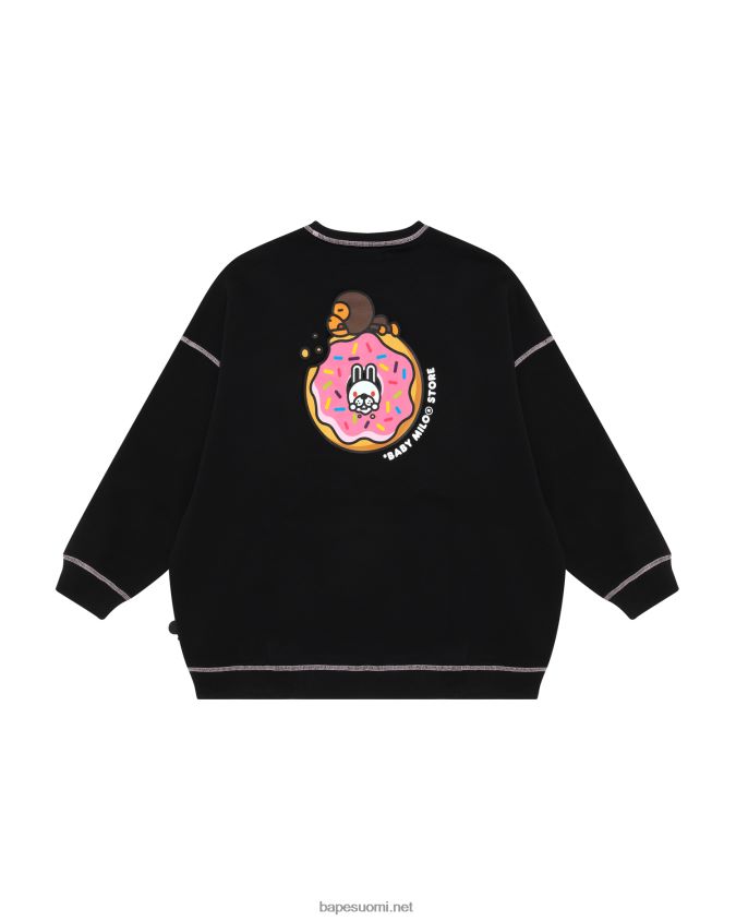 musta naiset A Bathing Ape baby milo collegepaita 8HT2D8869