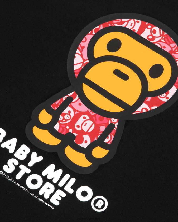 musta naiset A Bathing Ape baby milo crew kauluspaita 8HT2D8905