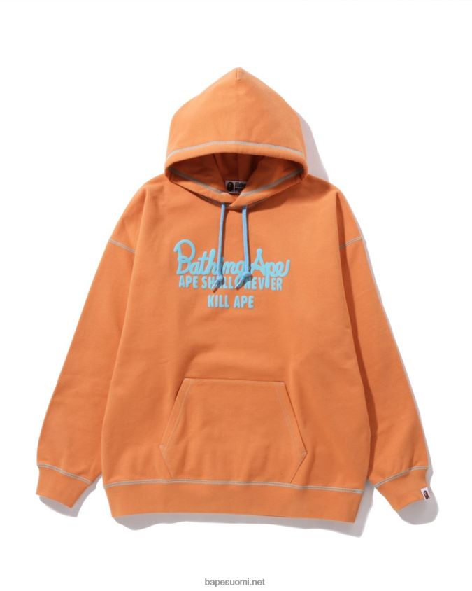 oranssi naiset A Bathing Ape väriommeltu ylikokoinen villapaita 8HT2D8971