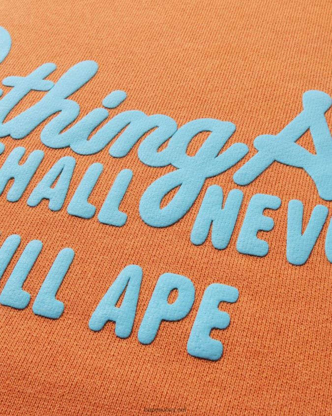 oranssi naiset A Bathing Ape väriommeltu ylikokoinen villapaita 8HT2D8971