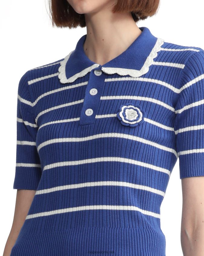 sininen naiset A Bathing Ape raidallinen neulottu toppi 8HT2D8788
