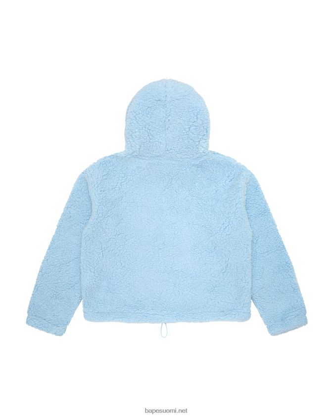 vaaleansininen naiset A Bathing Ape ylisuuri huppari 8HT2D81055