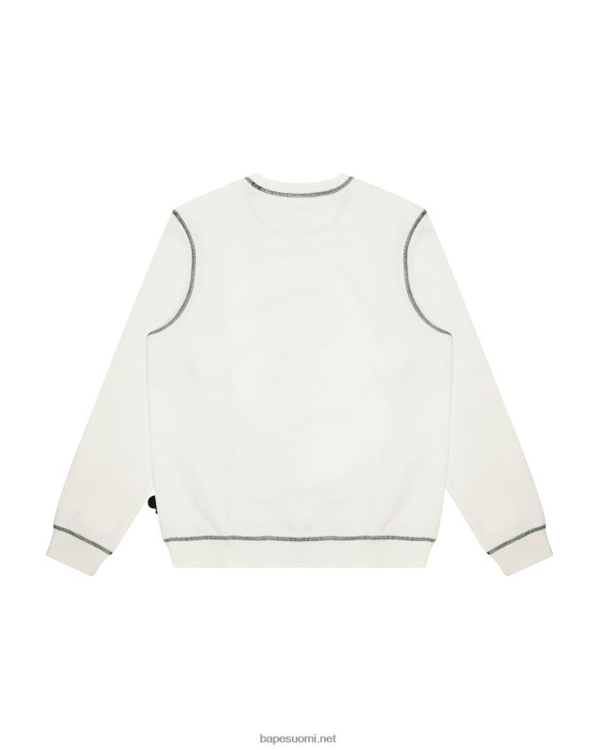 valkoinen naiset A Bathing Ape baby milo crew kauluspaita 8HT2D8907