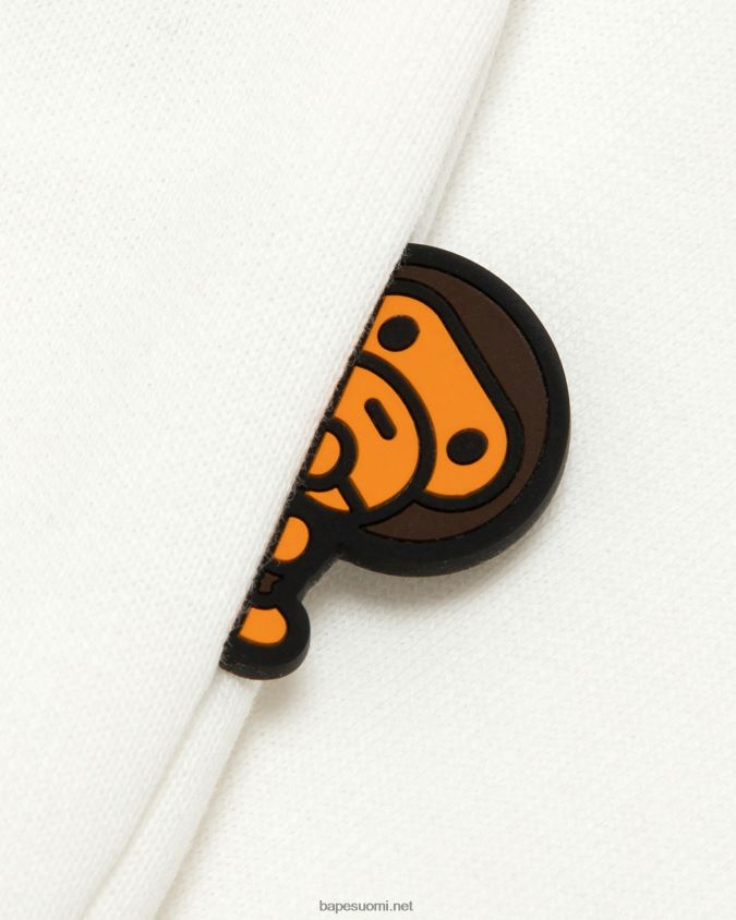 valkoinen naiset A Bathing Ape baby milo crew kauluspaita 8HT2D8907