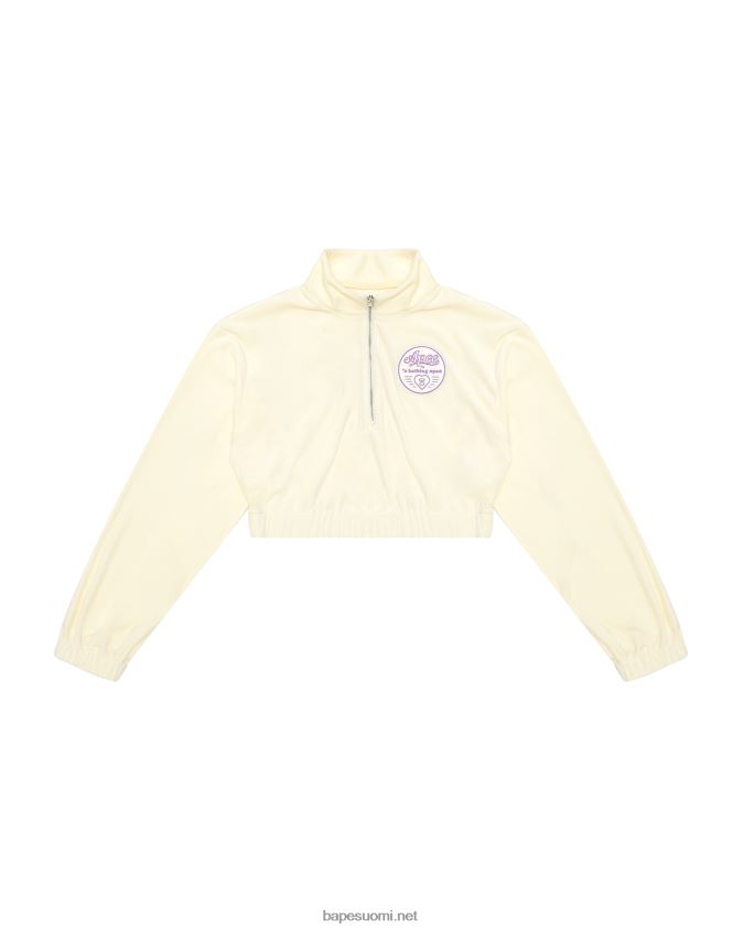 valkoinen naiset A Bathing Ape lyhennetty vetoketjullinen pusero 8HT2D81061