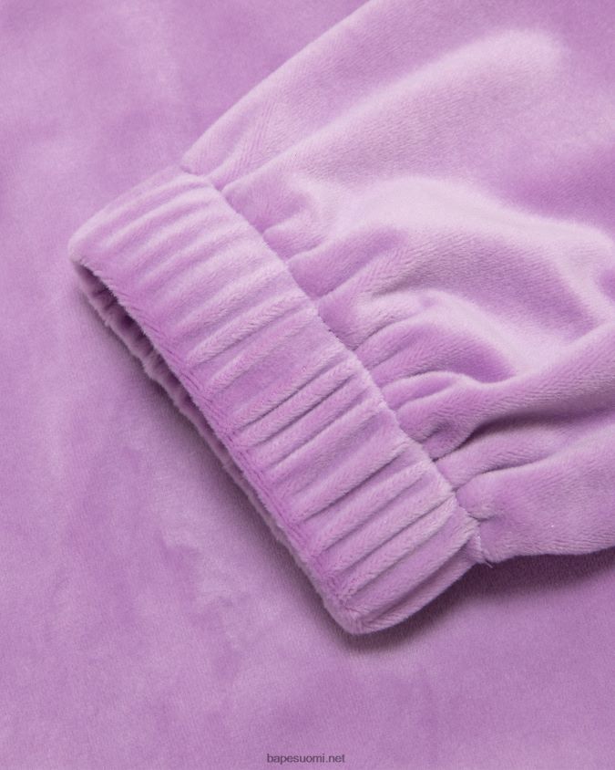 violetti naiset A Bathing Ape lyhennetty vetoketjullinen pusero 8HT2D81062