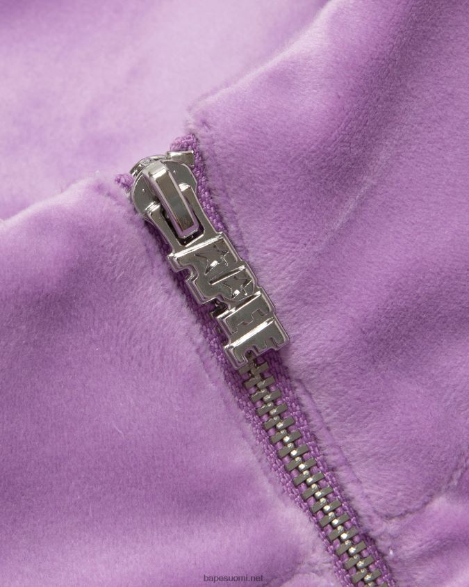 violetti naiset A Bathing Ape lyhennetty vetoketjullinen pusero 8HT2D81062