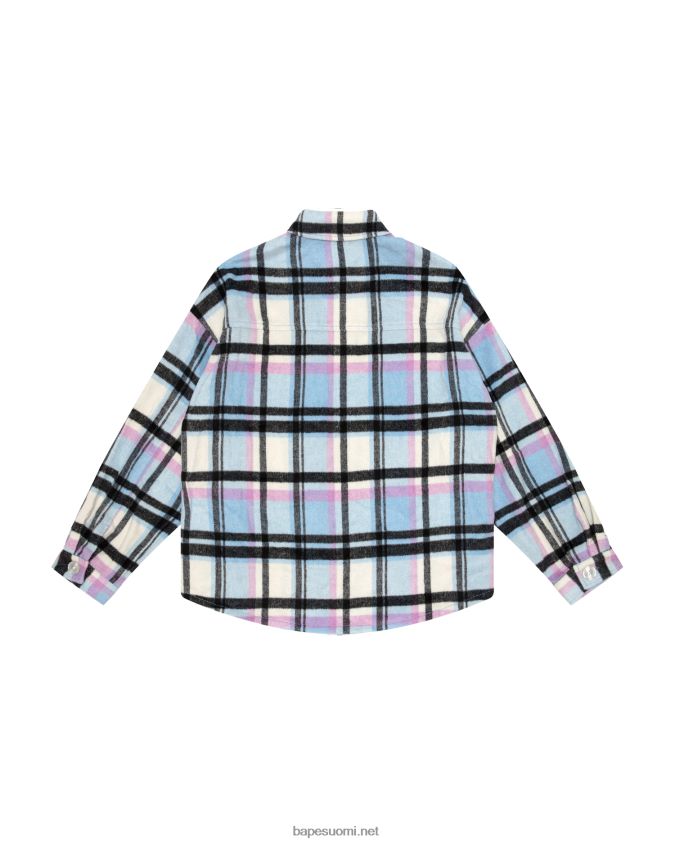 sininen naiset A Bathing Ape ruutupaita 8HT2D81024