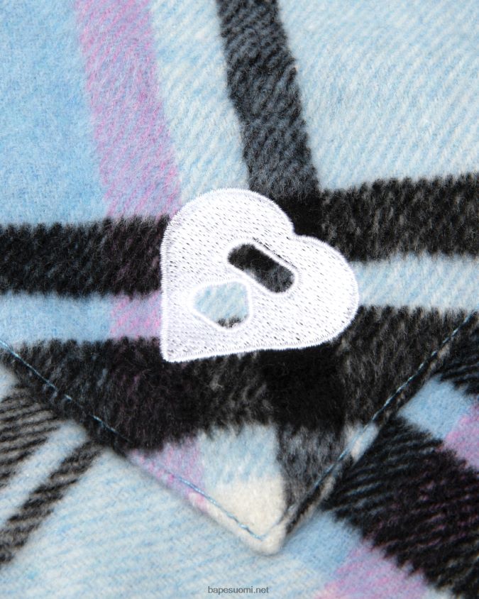 sininen naiset A Bathing Ape ruutupaita 8HT2D81024