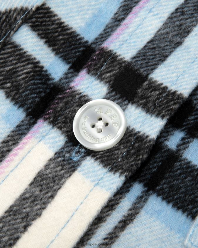 sininen naiset A Bathing Ape ruutupaita 8HT2D81024