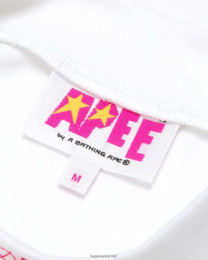 valkoinen naiset A Bathing Ape katkaistu kilpikonnan kaulatoppi 8HT2D81050