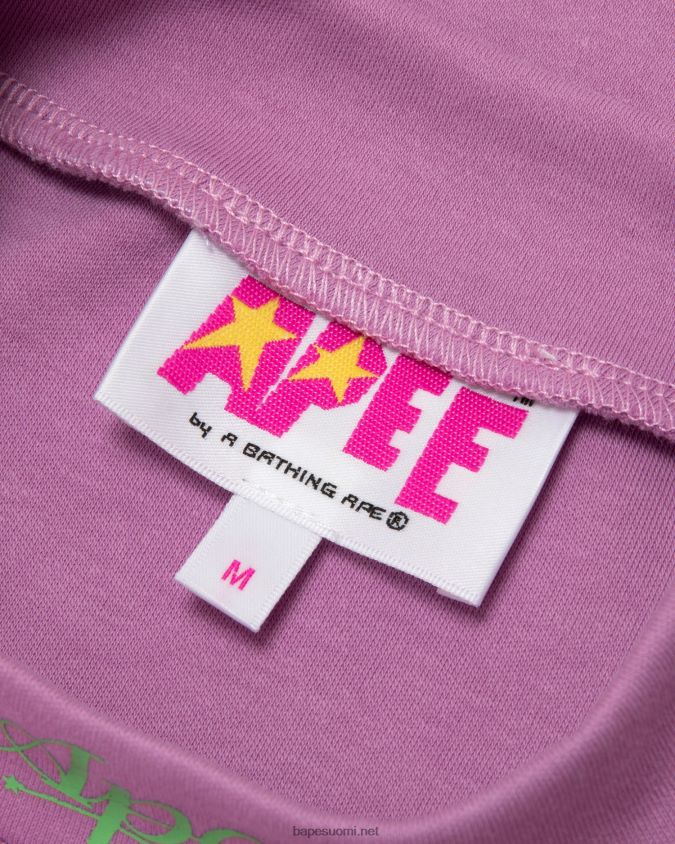 violetti naiset A Bathing Ape katkaistu kilpikonnan kaulatoppi 8HT2D81049