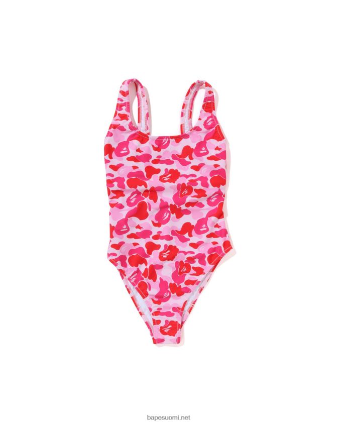 vaaleanpunainen naiset A Bathing Ape abc camo uimahousut 8HT2D8777
