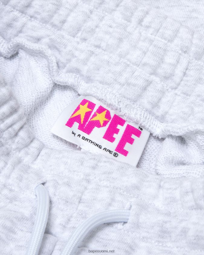 harmaa naiset A Bathing Ape logoiset lounge-shortsit 8HT2D8960