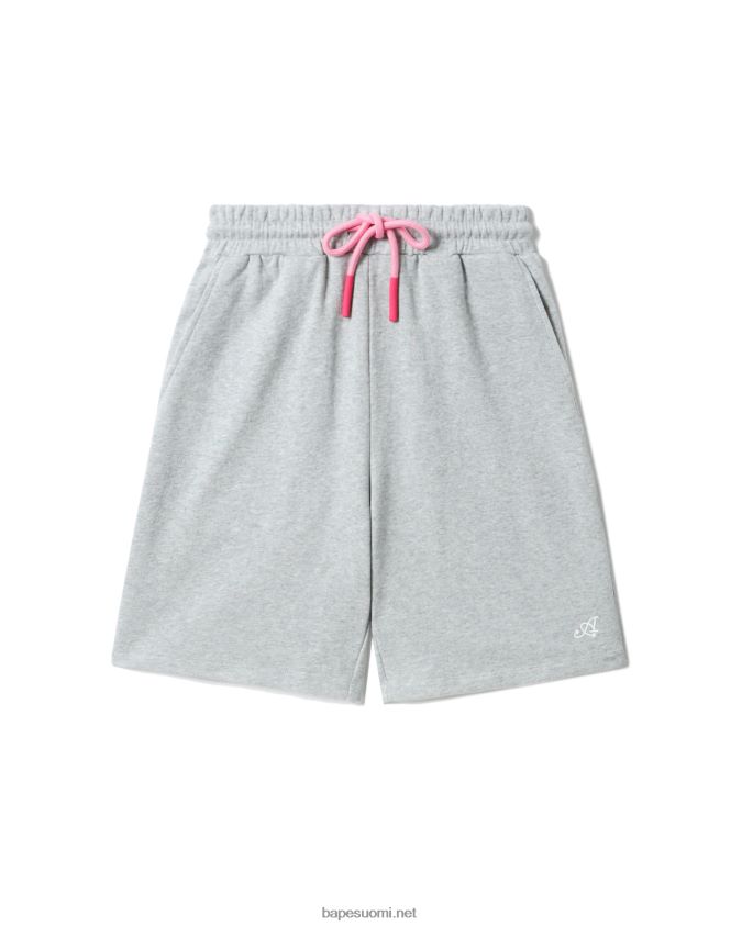 harmaa naiset A Bathing Ape logoiset shortsit 8HT2D8886