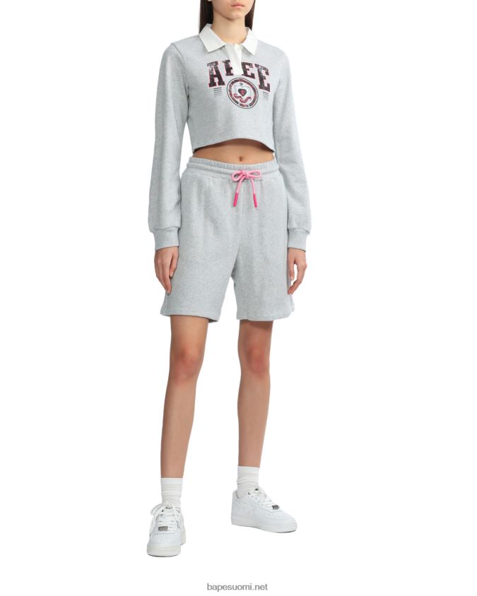 harmaa naiset A Bathing Ape logoiset shortsit 8HT2D8886