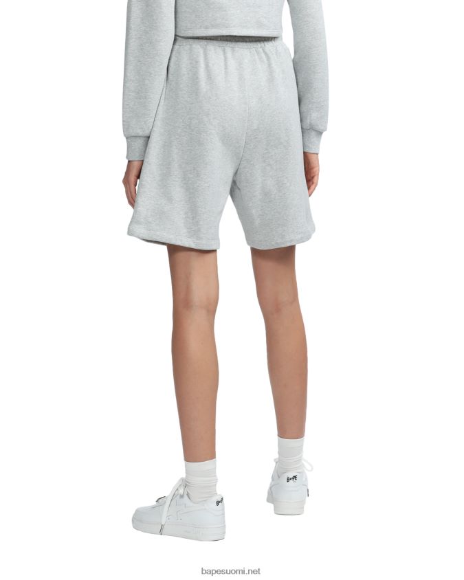 harmaa naiset A Bathing Ape logoiset shortsit 8HT2D8886