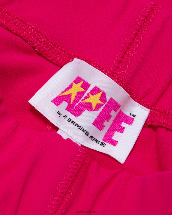 karmiinin ruusu naiset A Bathing Ape slim fit shortsit 8HT2D8942