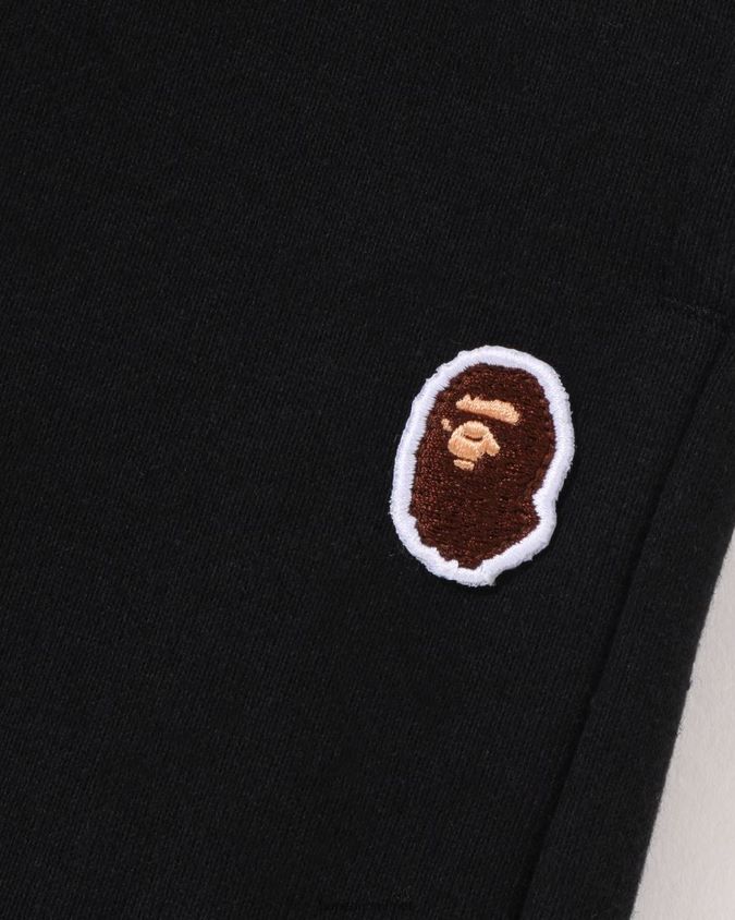 musta naiset A Bathing Ape pää yksi pisteen ylimitoitettu hikishortsit 8HT2D8796