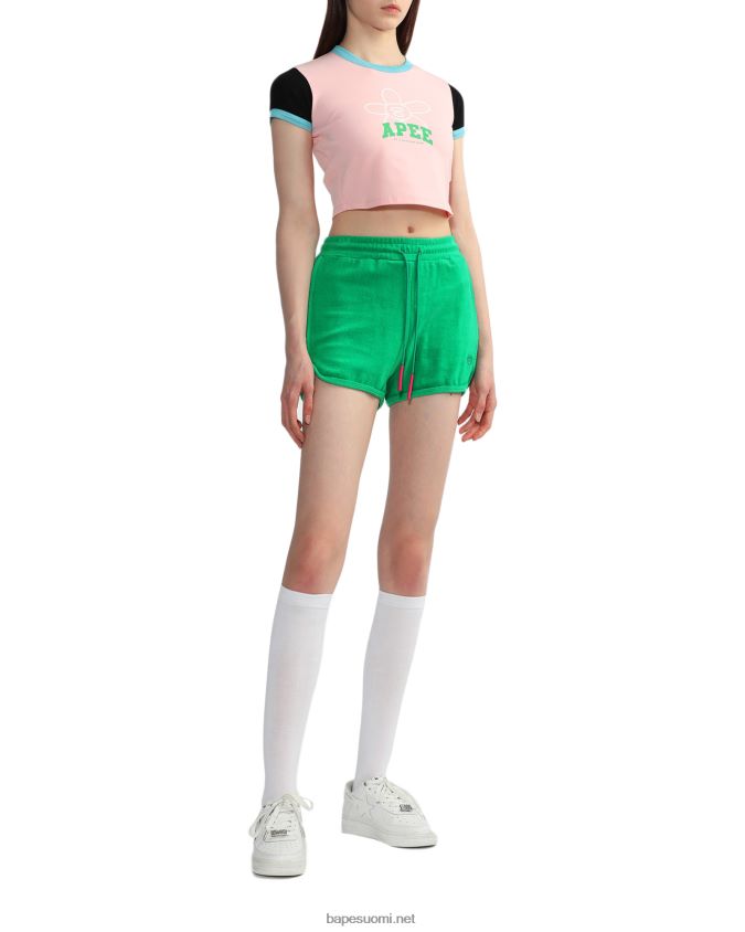 smaragdi naiset A Bathing Ape pyyhekuvioiset shortsit 8HT2D8829