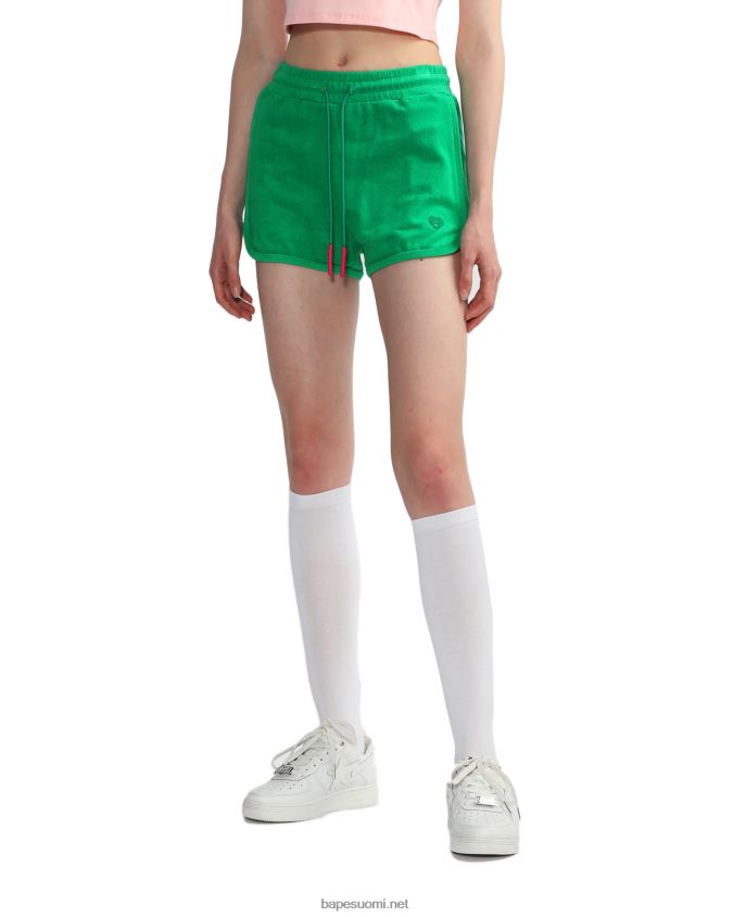 smaragdi naiset A Bathing Ape pyyhekuvioiset shortsit 8HT2D8829