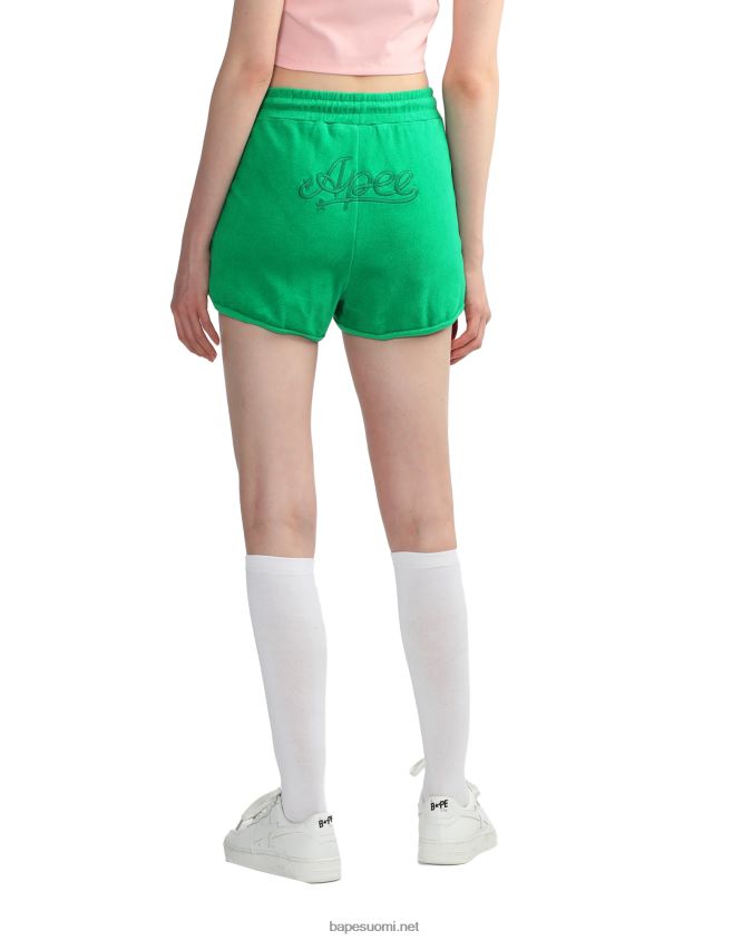 smaragdi naiset A Bathing Ape pyyhekuvioiset shortsit 8HT2D8829