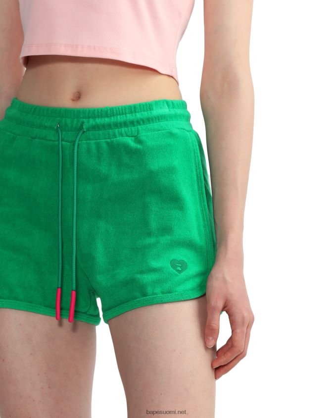 smaragdi naiset A Bathing Ape pyyhekuvioiset shortsit 8HT2D8829