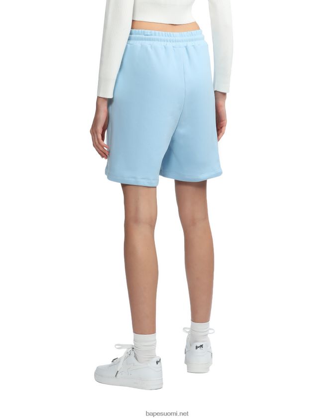 taivaansininen naiset A Bathing Ape logoiset shortsit 8HT2D8883