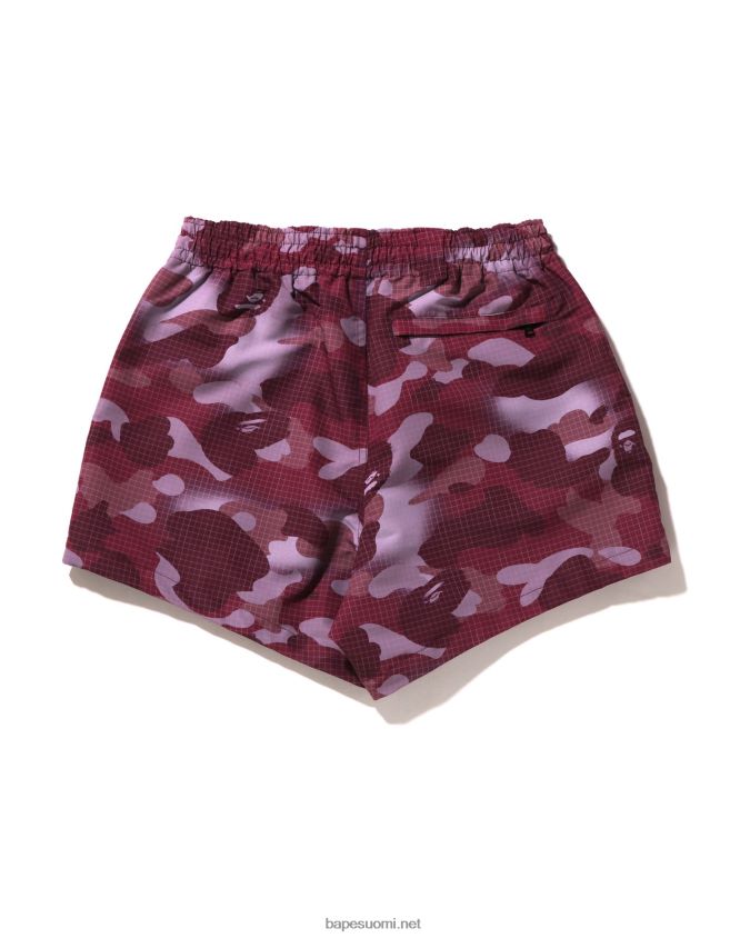 tiilenpunainen naiset A Bathing Ape grid camo shortsit 8HT2D8898