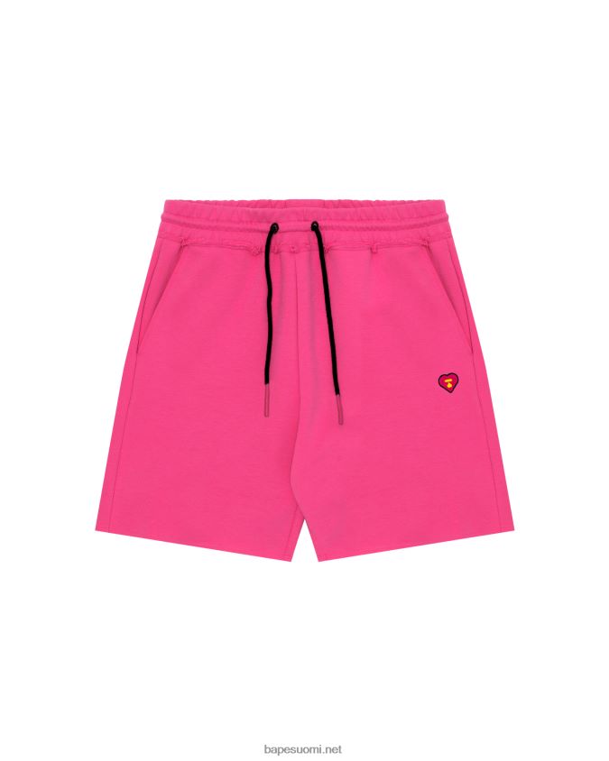 vaaleanpunainen naiset A Bathing Ape track shortsit 8HT2D81044