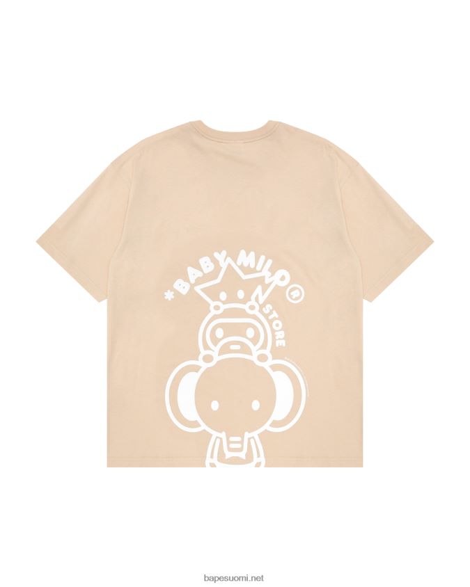 beige naiset A Bathing Ape baby milo boxy fit paita 8HT2D8849