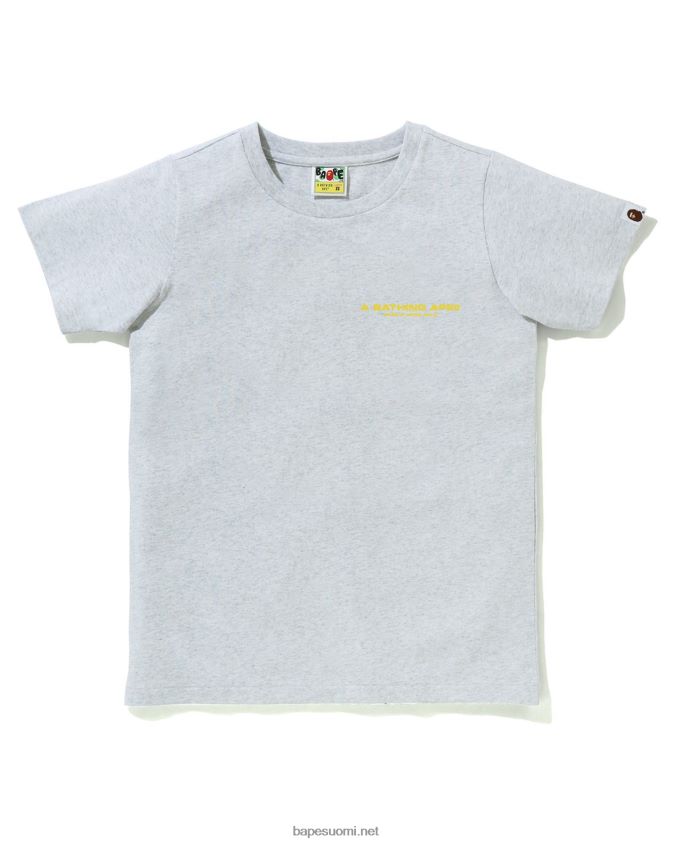 harmaa naiset A Bathing Ape line camo tee 8HT2D8924