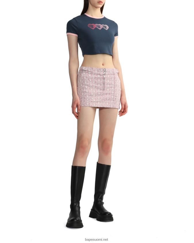 laivastonsininen naiset A Bathing Ape graafinen t-paita #3 8HT2D8845