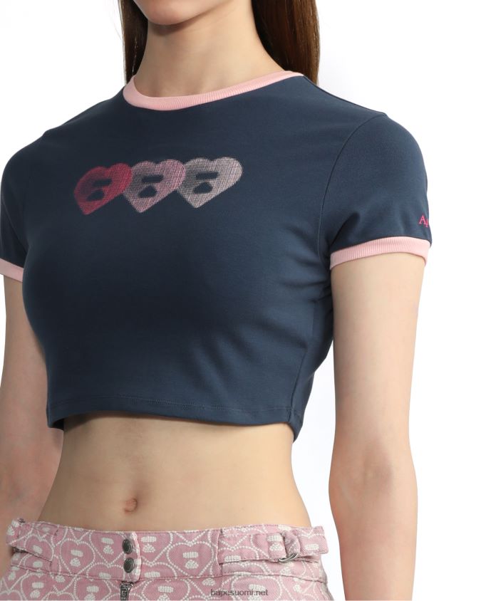 laivastonsininen naiset A Bathing Ape graafinen t-paita #3 8HT2D8845