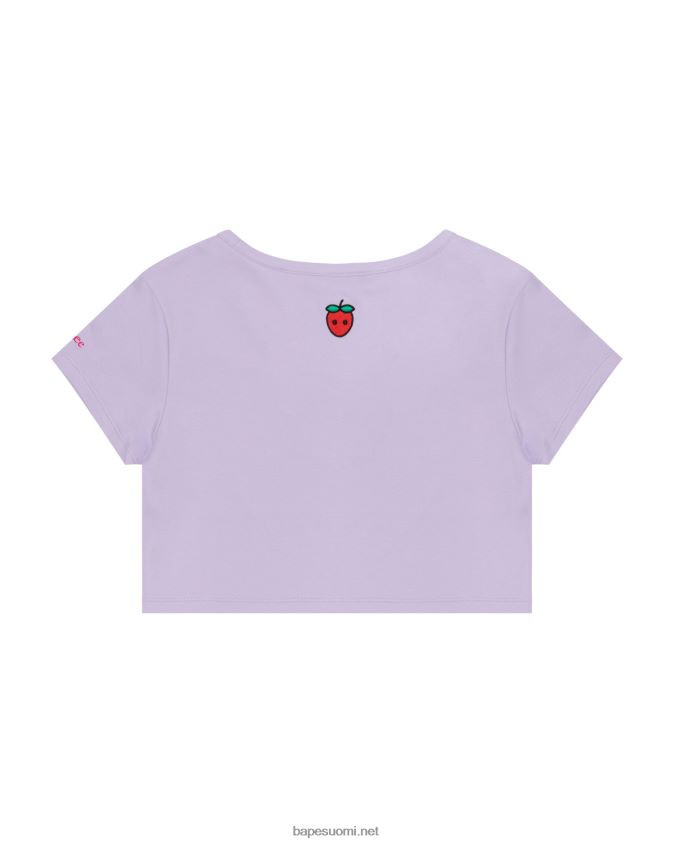 liila naiset A Bathing Ape logo marja tee 8HT2D8938