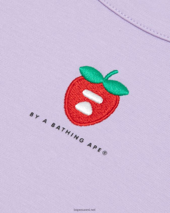 liila naiset A Bathing Ape logo marja tee 8HT2D8938