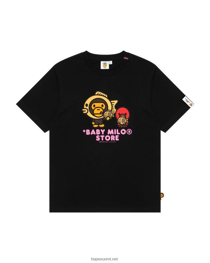 musta naiset A Bathing Ape baby milo graafinen paita 8HT2D8860
