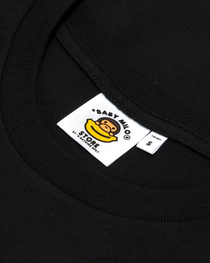 musta naiset A Bathing Ape baby milo graafinen paita 8HT2D8860