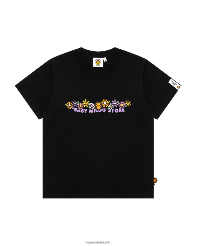 musta naiset A Bathing Ape baby milo slim fit paita 8HT2D8810