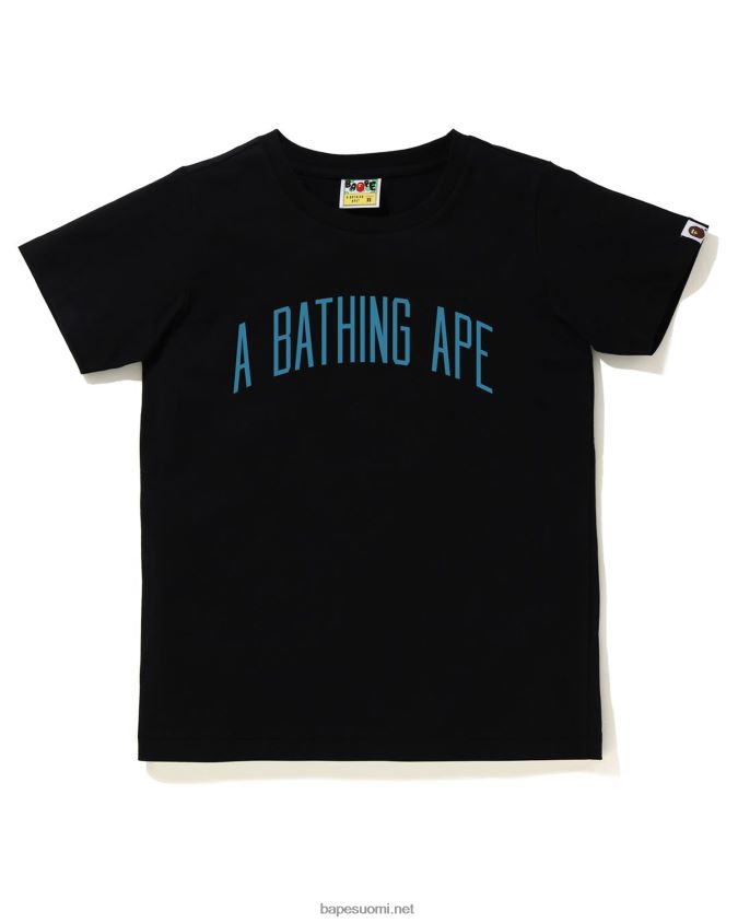 musta naiset A Bathing Ape kirjain t-paita 8HT2D8889