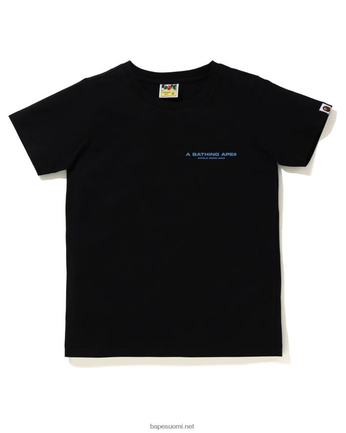 musta naiset A Bathing Ape line camo tee 8HT2D8923