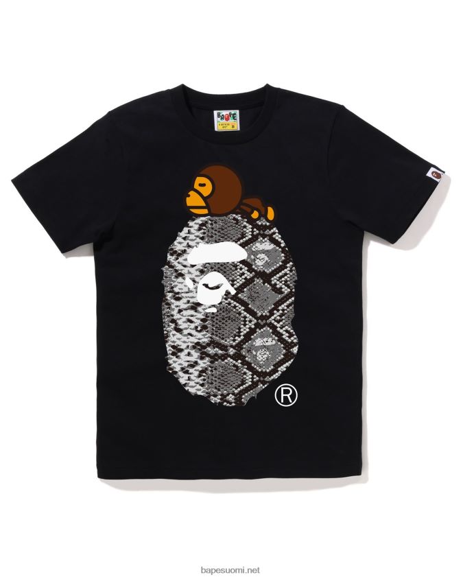 musta naiset A Bathing Ape snake milo isossa teessä 8HT2D8877